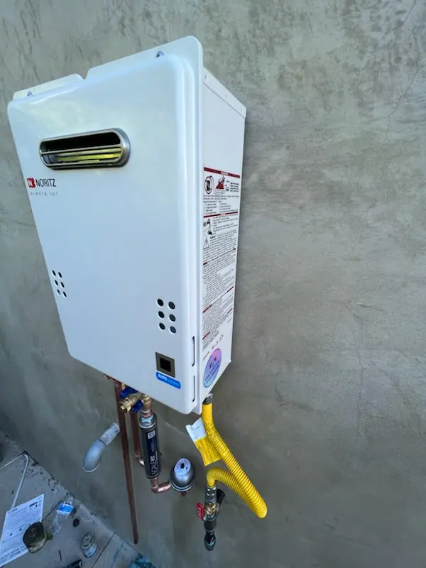 Tankless water heater installation for Green Manor Farm homes